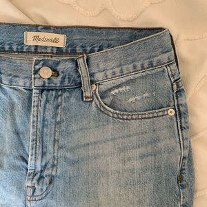 Light wash jeans. High wasted.